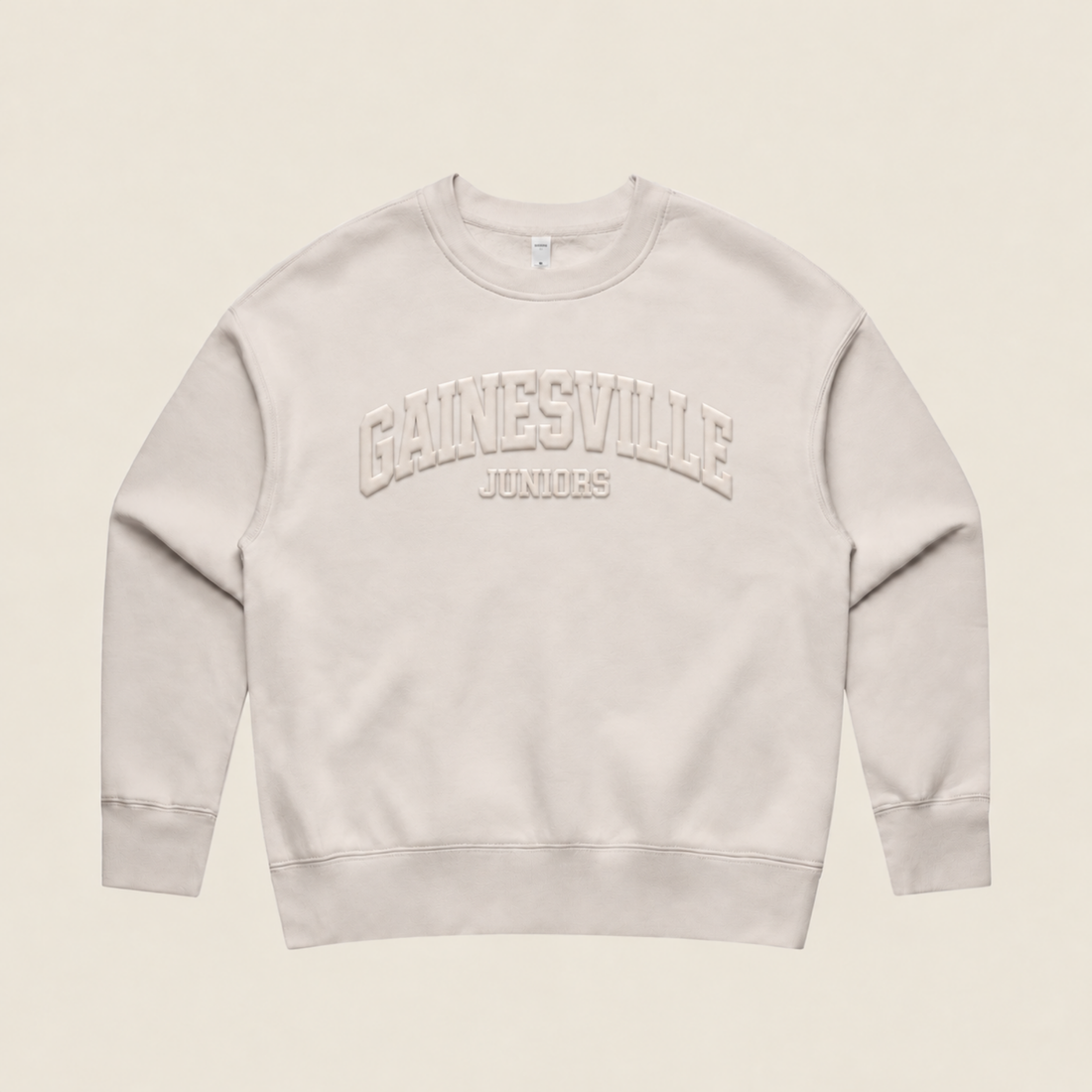 Tone-on-Tone 3D Puff Crewneck