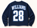 A5 Raw Cut Cardigan - Optional Back Name and Number
