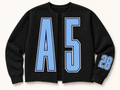 A5 Raw Cut Cardigan - Black