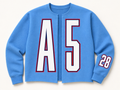 A5 Raw Cut Cardigan - Carolina Blue