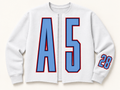 A5 Raw Cut Cardigan - White