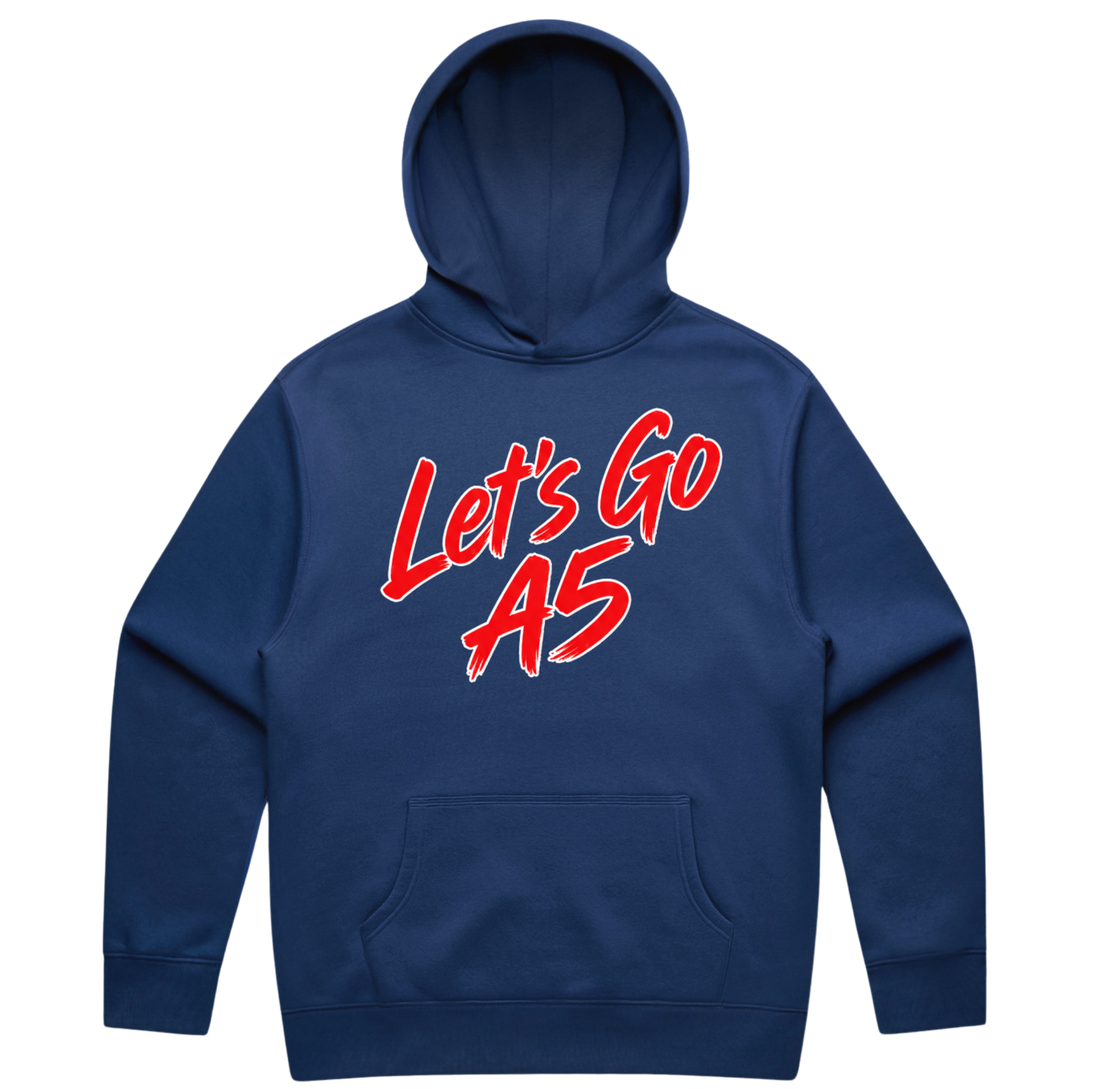 Let's Go A5 Unisex Hoodie + Tee
