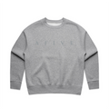 AFIVE Tone-on-Tone Relaxed Crew - Athletic Heather