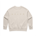 AFIVE Tone-on-Tone Relaxed Crew - Bone