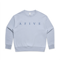 AFIVE Tone-on-Tone Relaxed Crew - Powder