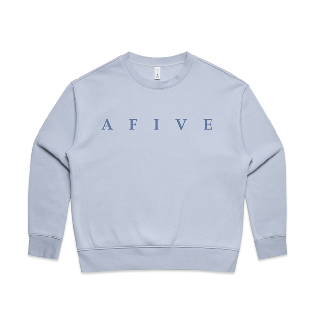 AFIVE Tone-on-Tone Relaxed Crew - Powder