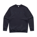 Men's AFIVE Tone-on-Tone Relaxed Crew - Ink Blue