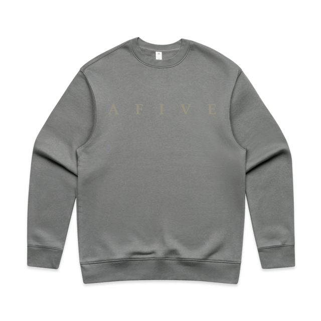 Men's AFIVE Tone-on-Tone Relaxed Crew - Shadow