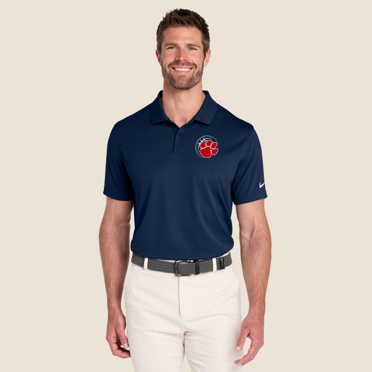 Dunwoody Basketball Paw Nike Victory Solid Polo